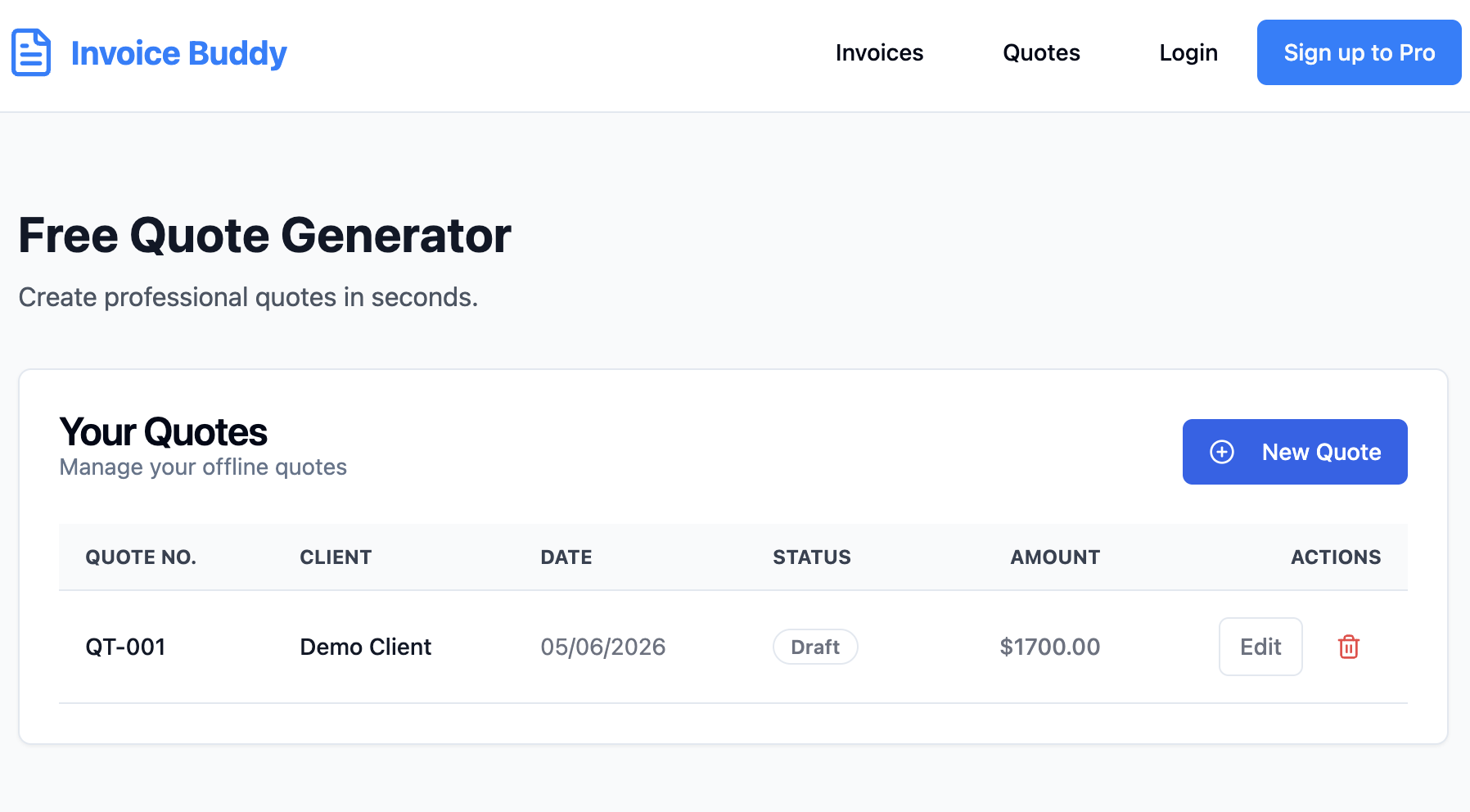 Free Quote Generator